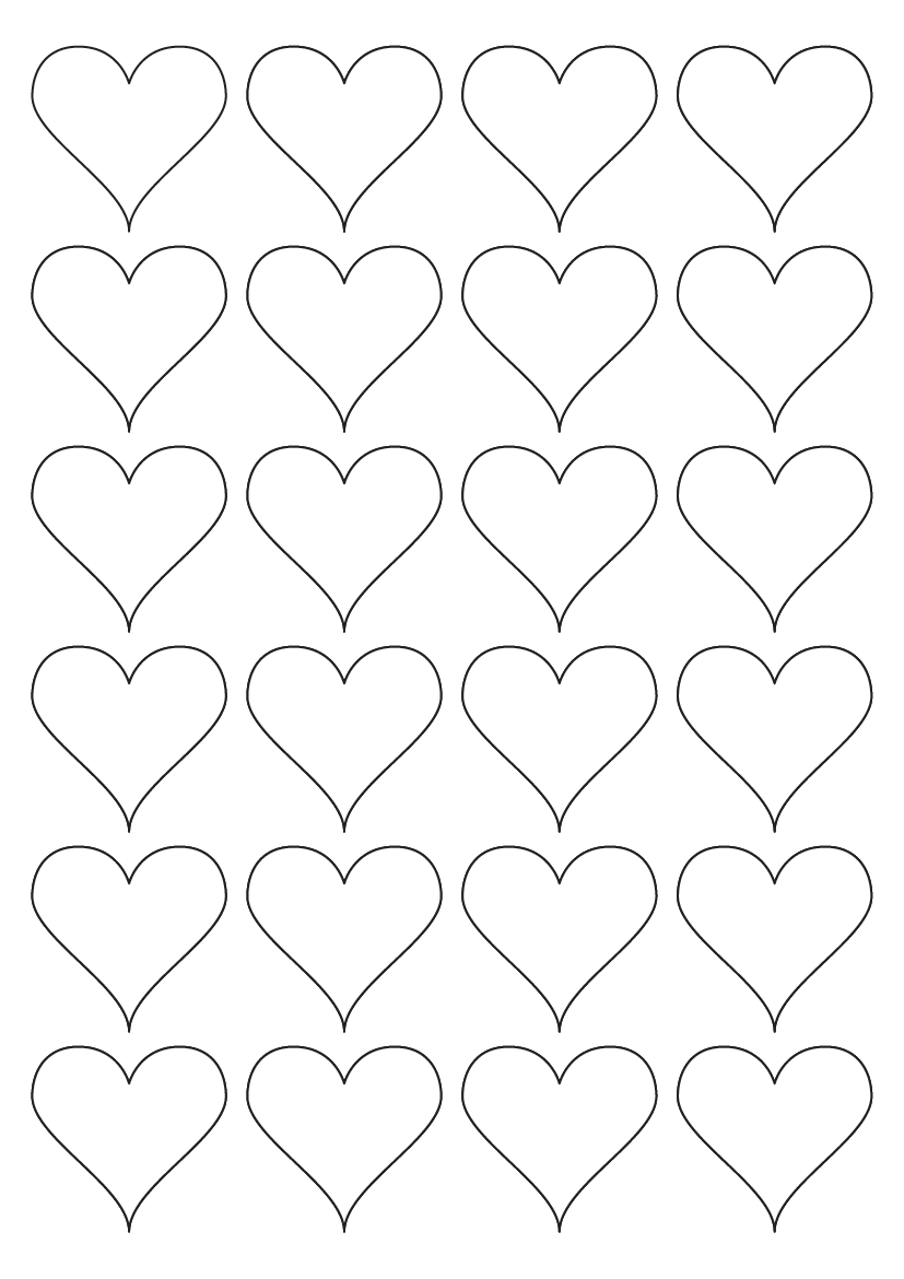 Heart Shape Label 45 mm x 41 mm - Fluorescent Paper Labels Heart Shape Label 45 mm x 41 mm - Fluorescent Paper Labels