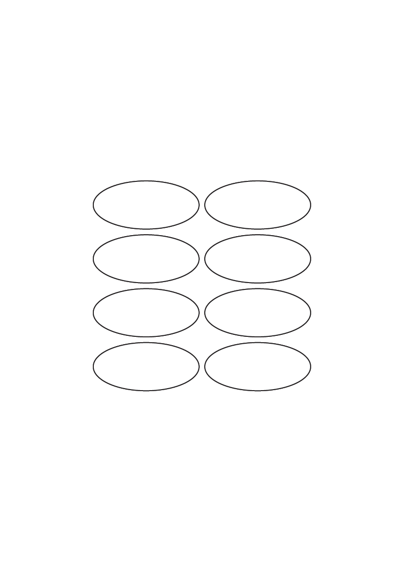 Oval Label 55 mm x 25 mm - Synthetic Labels Oval Label 55 mm x 25 mm - Synthetic Labels