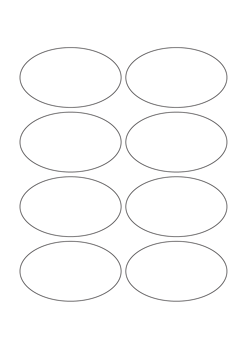 Oval labels 86mm x 51mm - Synthetic Labels Oval labels 86mm x 51mm - Synthetic Labels