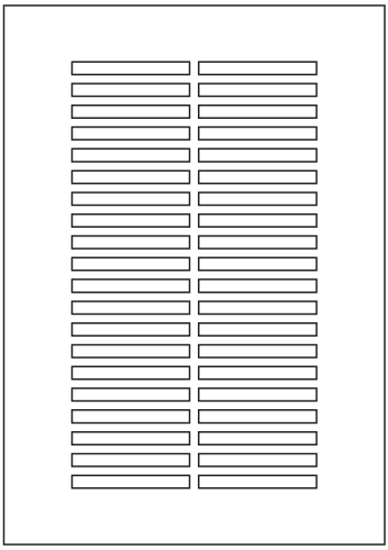 Rectangle Labels 65mm x 7mm - Speciality Paper Labels