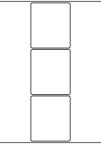 Rectangle Labels 100mm x 115mm - 590 labels per roll : Blank Labels ...