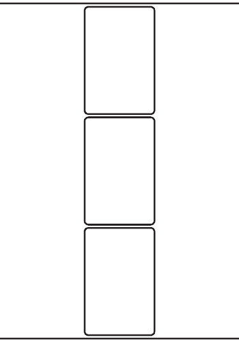 Rectangle Labels 75mm x 115mm - 590 labels per roll