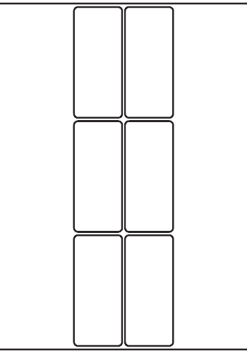 Rectangle Labels 50mm x 115mm - 1,180 labels per roll