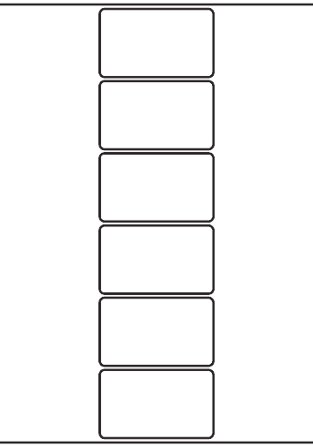 Rectangle Labels 100mm x 60mm - 1,100 labels per roll