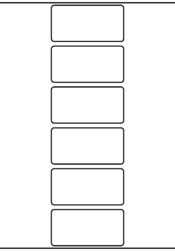 Rectangle Labels 90mm x 45mm - 1,380 labels per roll