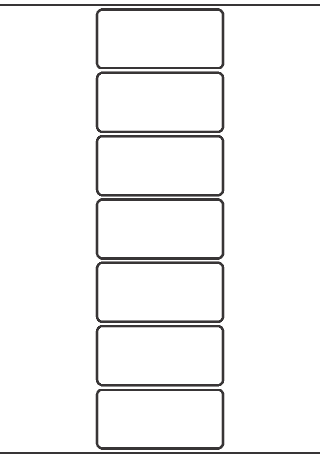 Rectangle Labels 84mm x 39mm - 1,660 labels per roll