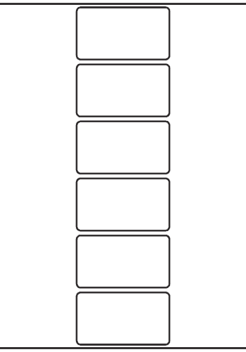 Rectangle Labels 80mm x 45mm - 1,420 labels per roll