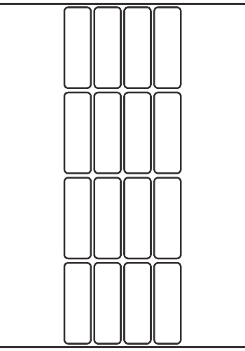 Rectangle Label 23mm x 70mm - 3,800 labels per roll