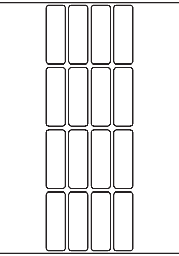 Rectangle Label 20mm x 60mm - 4,400 labels per roll