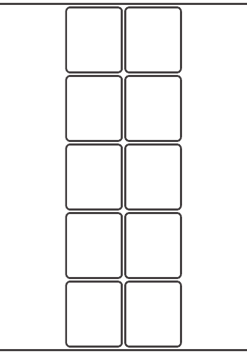 Rectangle Label 48mm x 56mm - 2,360 labels per roll