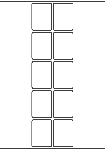 Rectangle Label 40mm x 55mm - 2,360 labels per roll
