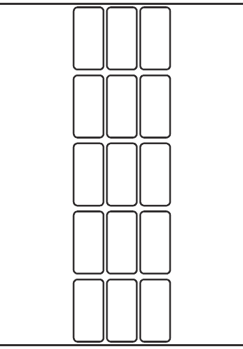 Rectangle Label 26mm x 54mm - 3,540 labels per roll