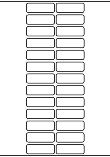 Rectangle Label 51mm x 17mm - 6,500 labels per roll