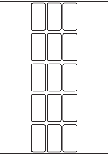 Rectangle Label 26mm x 50mm - 3,750 labels per roll