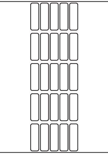 Rectangle Label 15mm x 50mm - 6,250 labels per roll