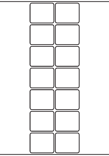 Rectangle Label 48mm x 40mm - 3,000 labels per roll