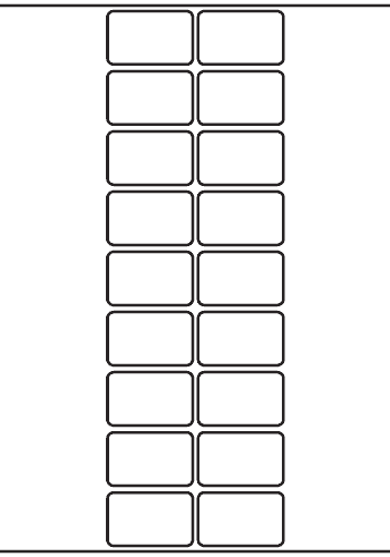 Rectangle Label 48mm x 30mm - 4,120 labels per roll