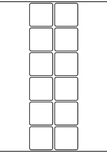Square Label 46mm x 46mm - 2,840 labels per roll