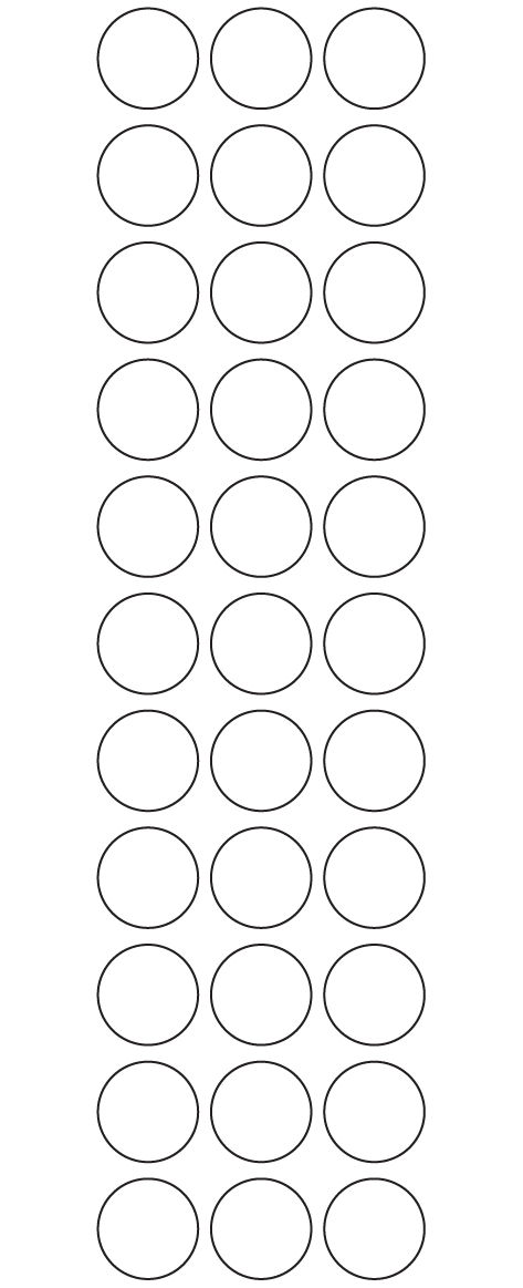 Circle Labels 23mm dia - 7820 labels per roll Circle Labels 23mm dia - 7820 labels per roll