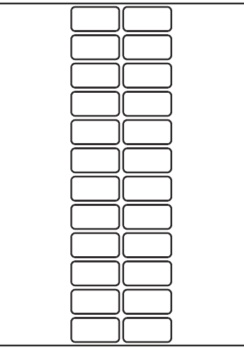 Rectangle Label 36mm x 18mm - 6,600 labels per roll