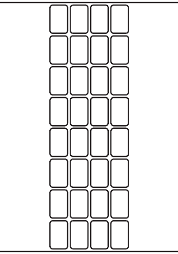 Rectangle Label 20mm x 32mm - 8,000 labels per roll