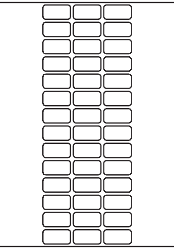 Rectangle Label 29mm x 15mm - 11,550 labels per roll