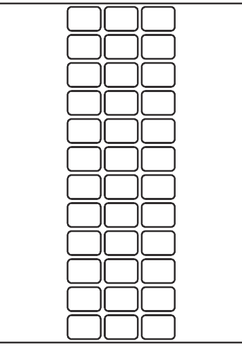 Rectangle Label 25mm x 18mm - 9,900 labels per roll