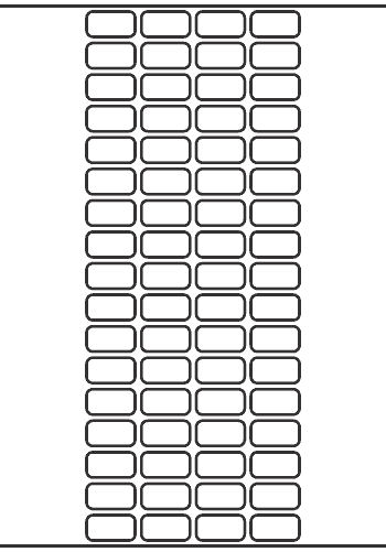 Rectangle Label 23mm x 12mm - 18,720 labels per roll