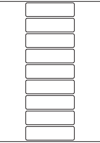 Rectangle Label 89mm x 25mm - 2,480 labels per roll